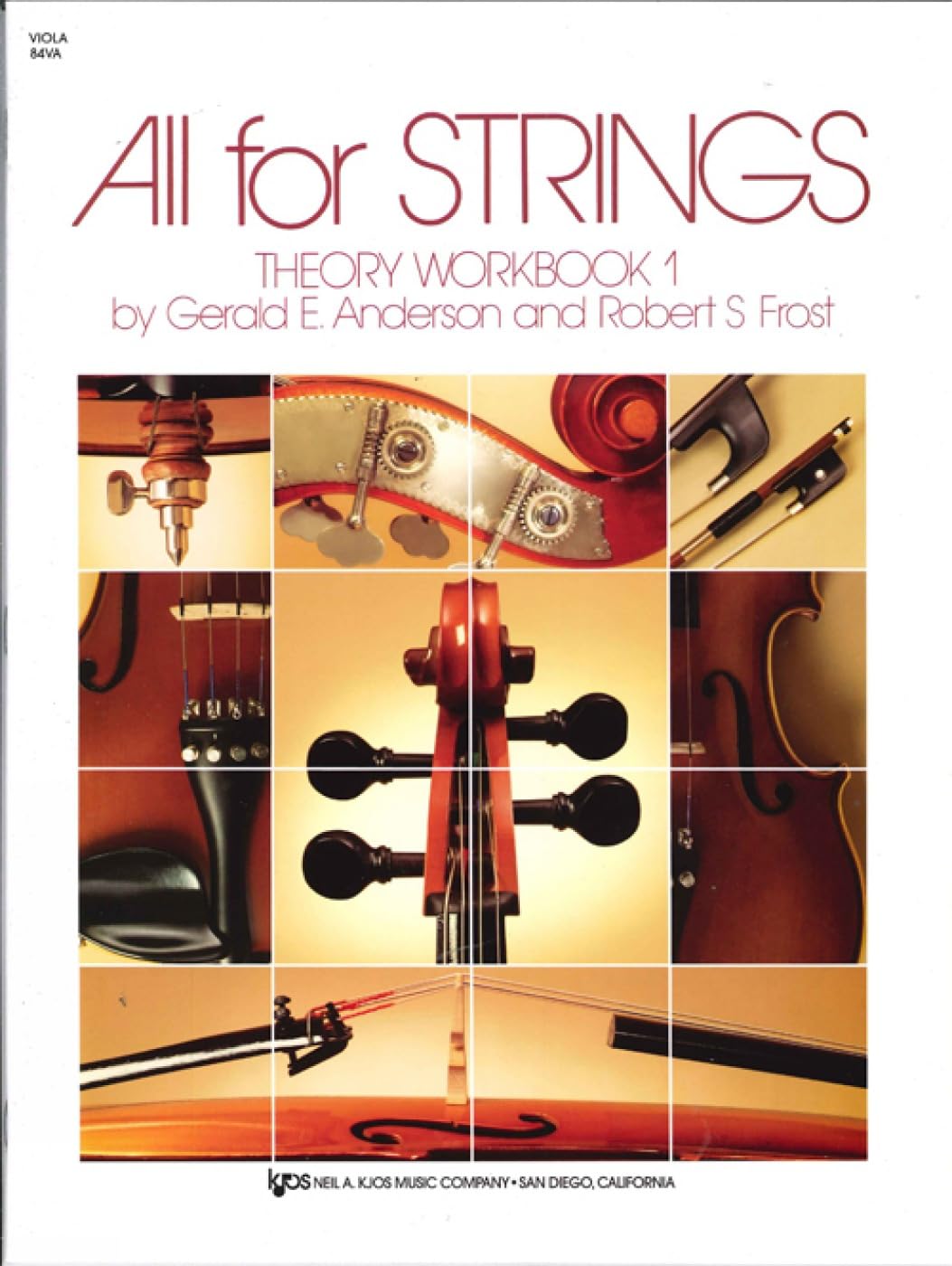 84VA  All for Strings Theory Workbook  Book 1  Viola,Used
