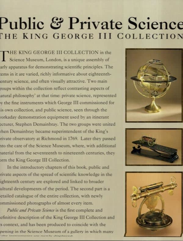 Public and Private Science: The King George III Collection,Used