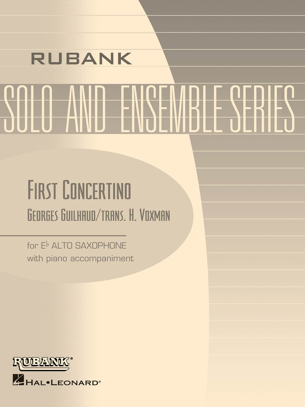 First Concertino: Alto Saxophone Solo With Piano  Grade 3.5,Used