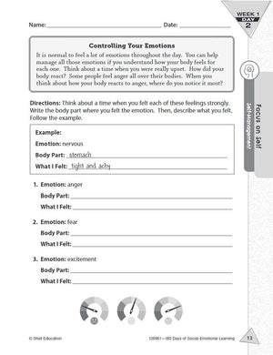 180 Days: SocialEmotional Learning for 5th Grade Practice Workbook for Classroom and Home, Cool and Fun Practice Created by Tea,Used