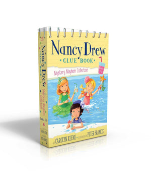 Nancy Drew Clue Book Mystery Mayhem Collection Books 14 (Boxed Set): Pool Party Puzzler; Last Lemonade Standing; A Star Witness,Used