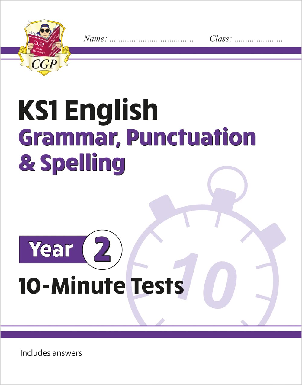 New KS1 English 10Minute Tests: Grammar, Punctuation & Spelling  Year 2: perfect for catching up at home (CGP KS1 English),Used