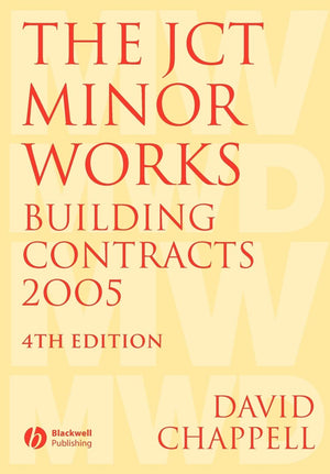 The J.C.T. Minor Works Building Contracts 2005 4th edition,Used