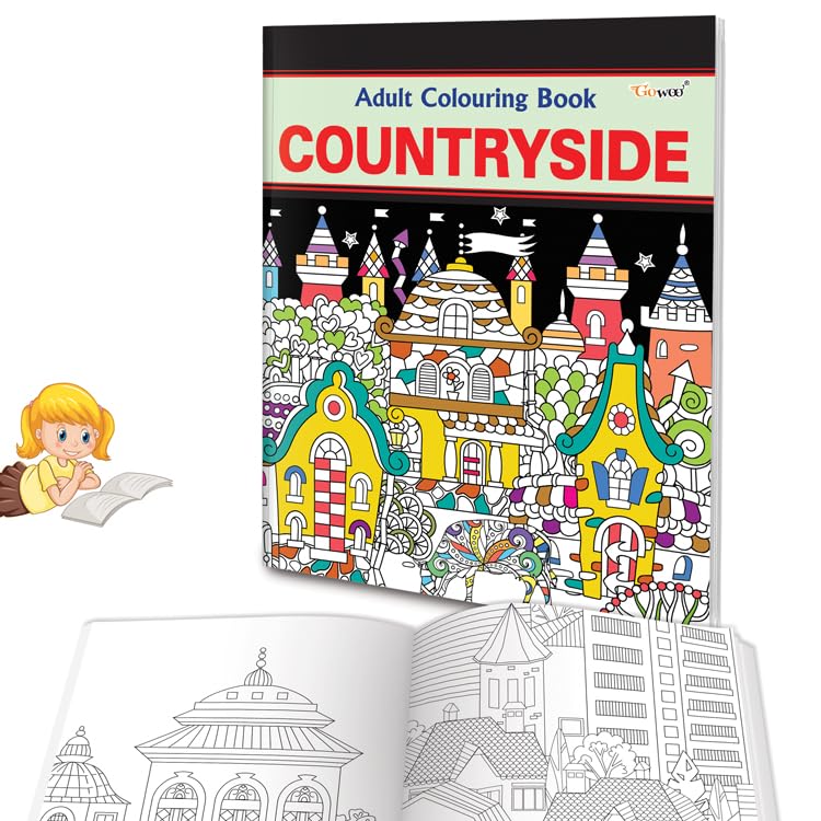 Countryside - Adult Colouring Book : Coloring Book For Relaxation, Creative Countryside Designs For Adults, Relaxing Art Coloring Book For Adults