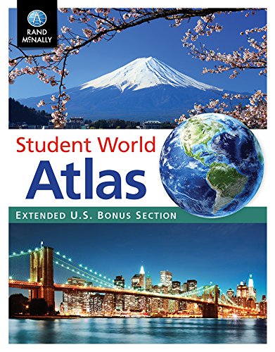 Rand Mcnally Student World Atlas Extended U.S. Bonus Section-new,New