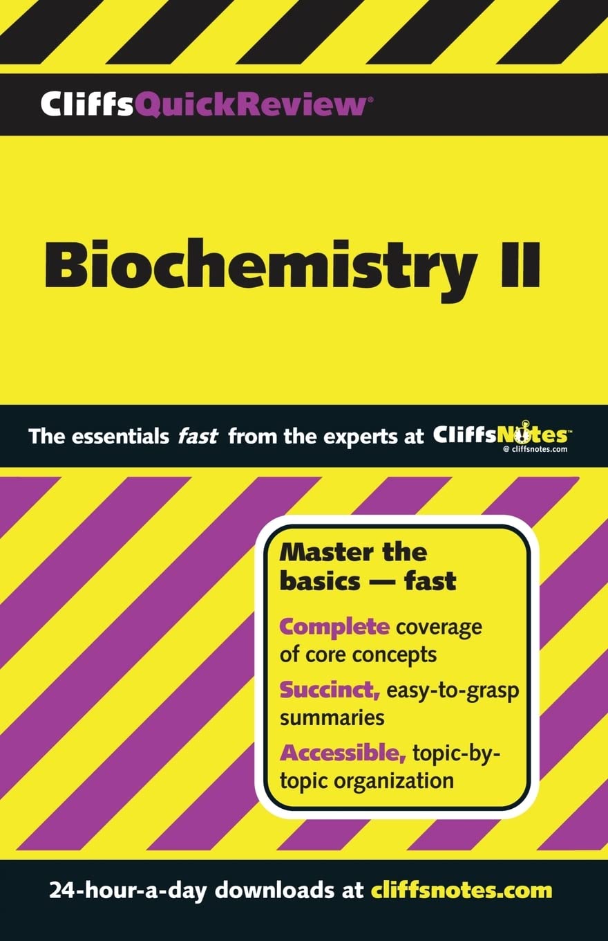 CliffsQuickReview Biochemistry II,Used
