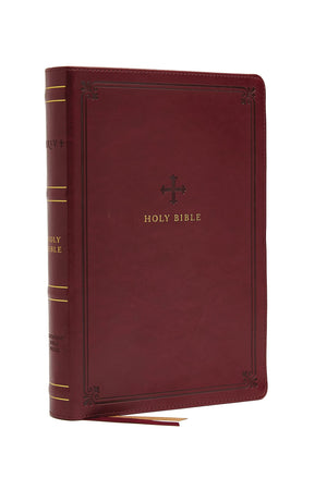 NRSV Large Print Standard Catholic Bible, Red Leathersoft (Comfort Print, Holy Bible, Complete Catholic Bible, NRSV CE): Holy Bi,New
