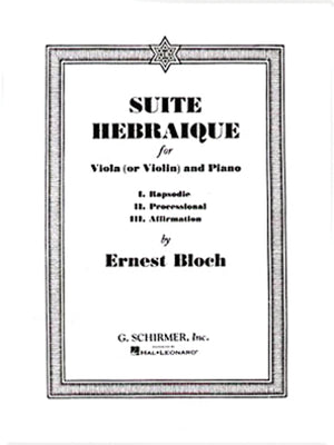 Suite Hebraique: Viola and Piano,Used