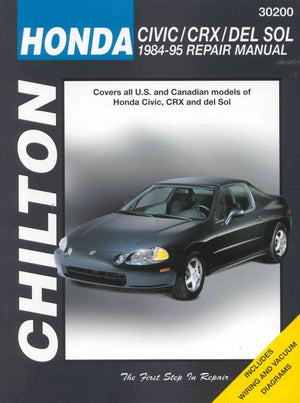 Honda Civic, CRX, and Del Sol, 198495 Repair Manual (Chilton Automotive Books),Used
