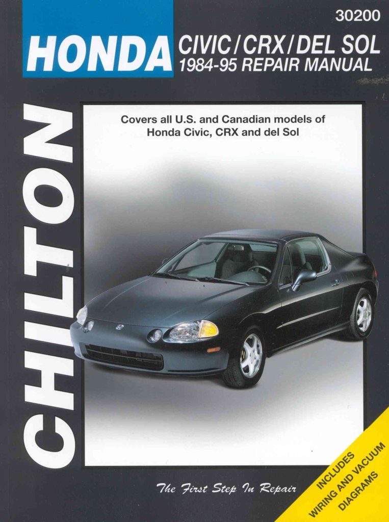 Honda Civic, CRX, and Del Sol, 198495 Repair Manual (Chilton Automotive Books),Used