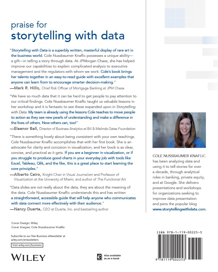 Storytelling with Data: A Data Visualization Guide for Business Professionals,New