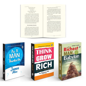 The Ultimate Wealth & Mindset Mastery : Think & Grow Rich, The Richest Man In Babylon, As A Man Thinketh | Motivational & Classic Books | Combo Of 3 Novels