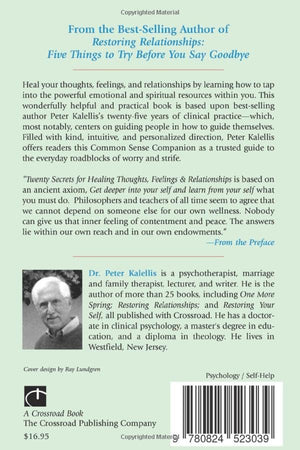 Twenty Secrets to Healing Thoughts, Feelings, & Relationships: A Common Sense Companion,Used