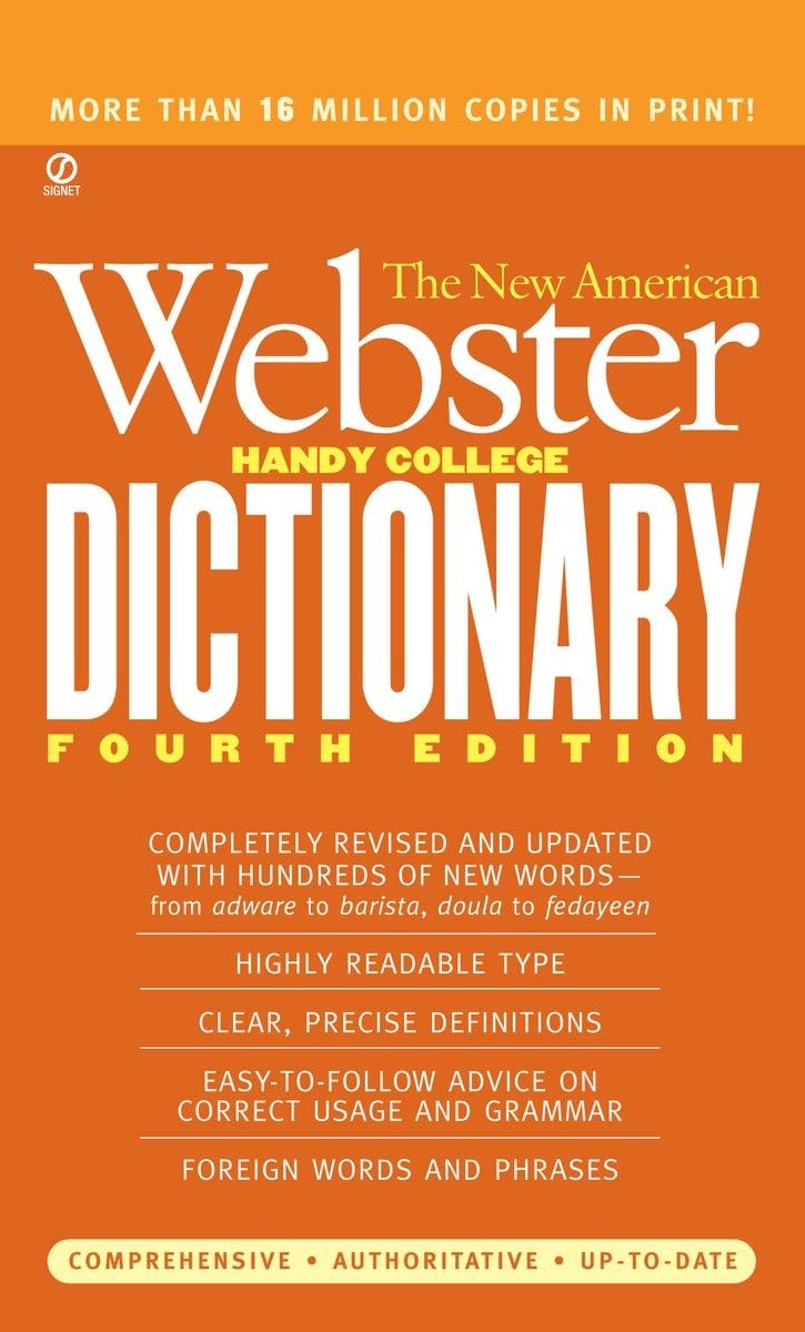 The New American Webster Handy College Dictionary: Fourth Edition,Used