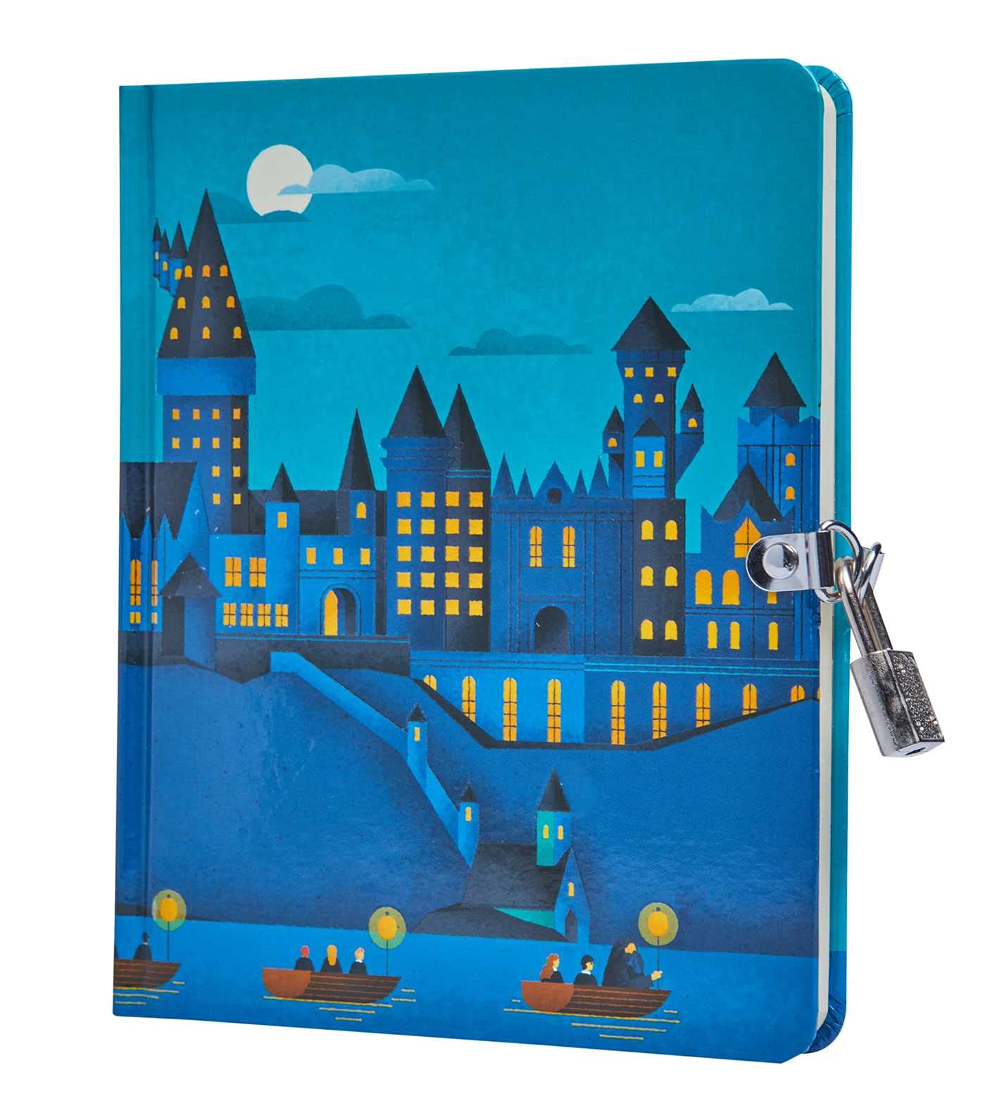 Harry Potter: Hogwarts Castle GlowintheDark Lock & Key Diary,Used