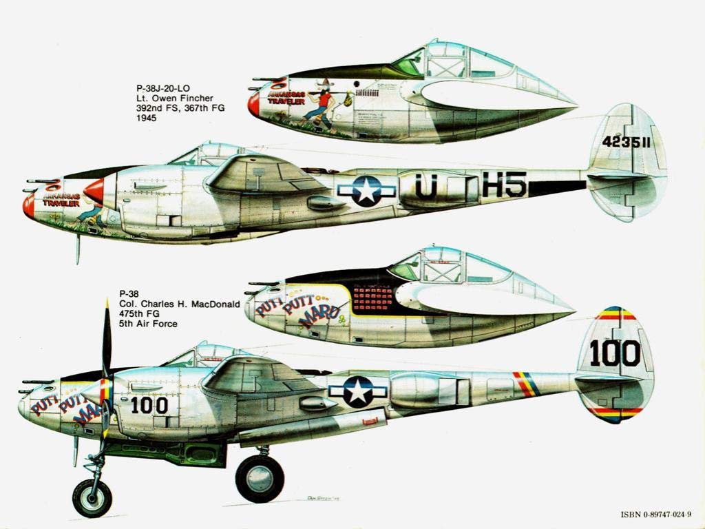 P38 Lightning in Action  Aircraft No. 25,Used