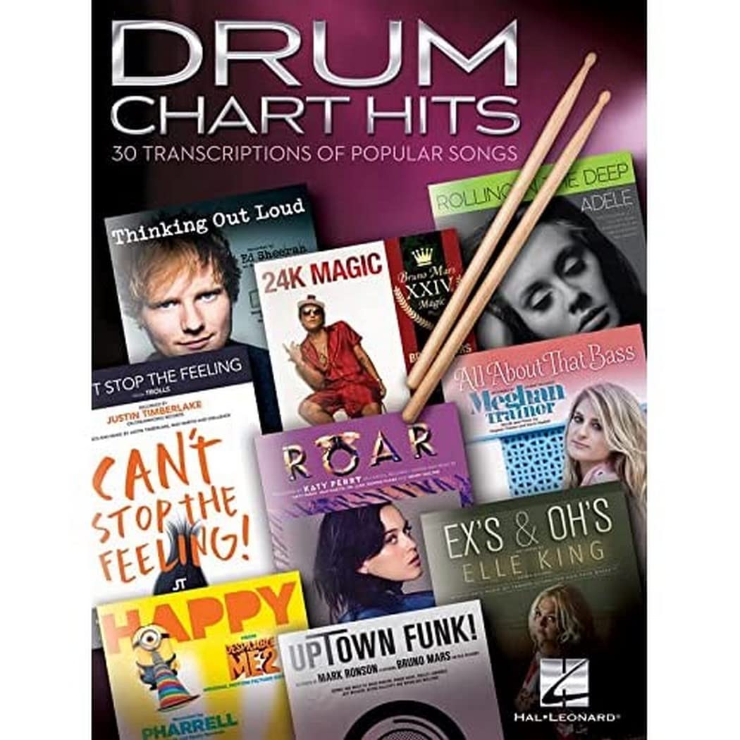 Drum Chart Hits: 30 Transcriptions of Popular Songs,New
