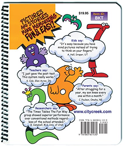 Times Tables the Fun Way Book for Kids: A Picture Method of Learning the Multiplication Facts,Used