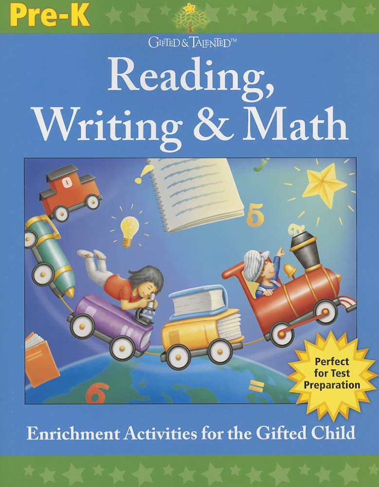 Gifted & Talented: Grade PreK Reading, Writing & Math (Flash Kids Gifted & Talented),Used