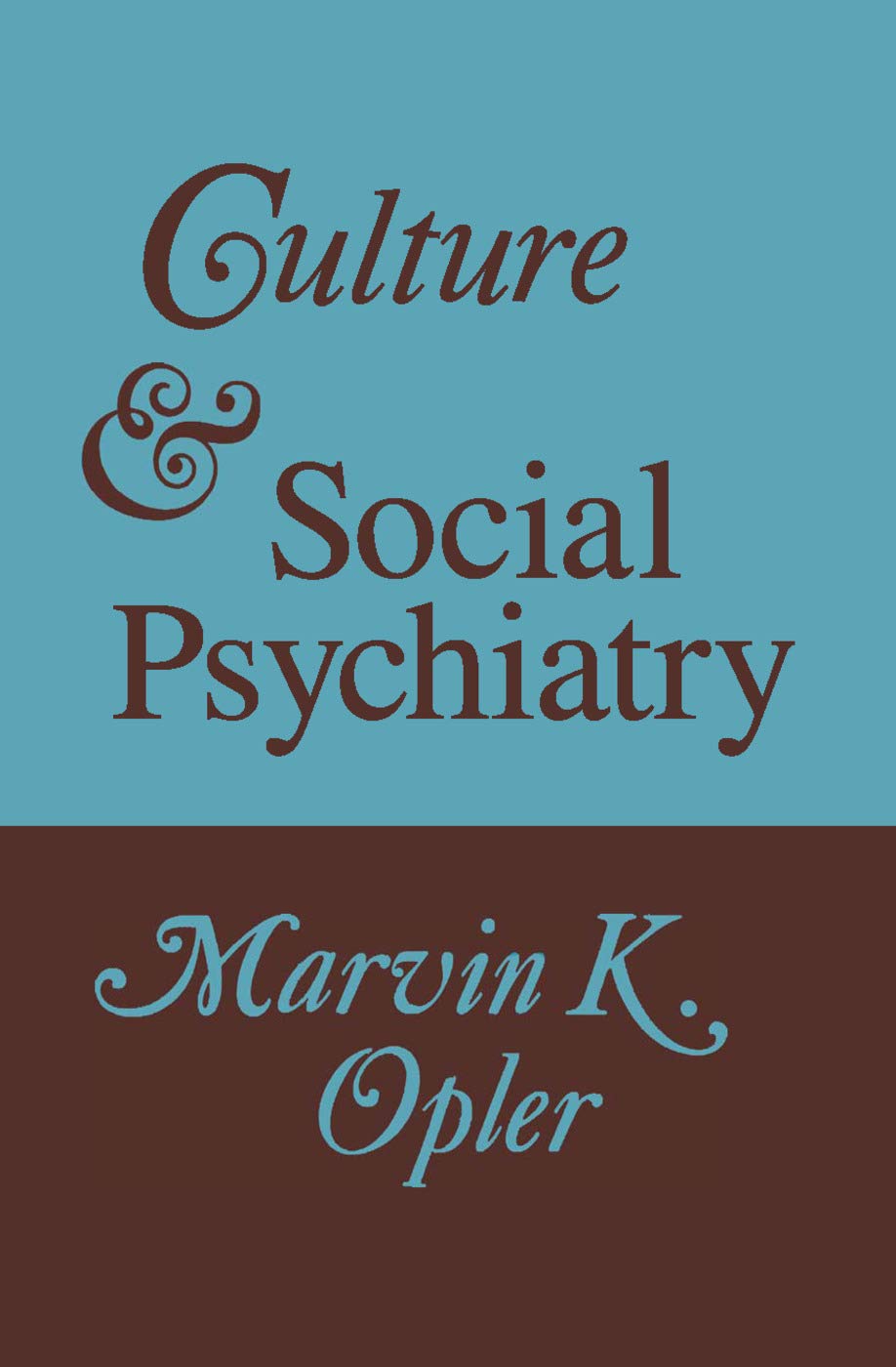 Culture and Social Psychiatry,Used