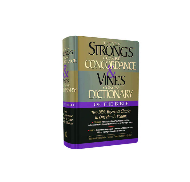 Strong's Concise Concordance And Vine's Concise Dictionary Of The Bible Two Bible Reference Classics In One Handy Volume,Used