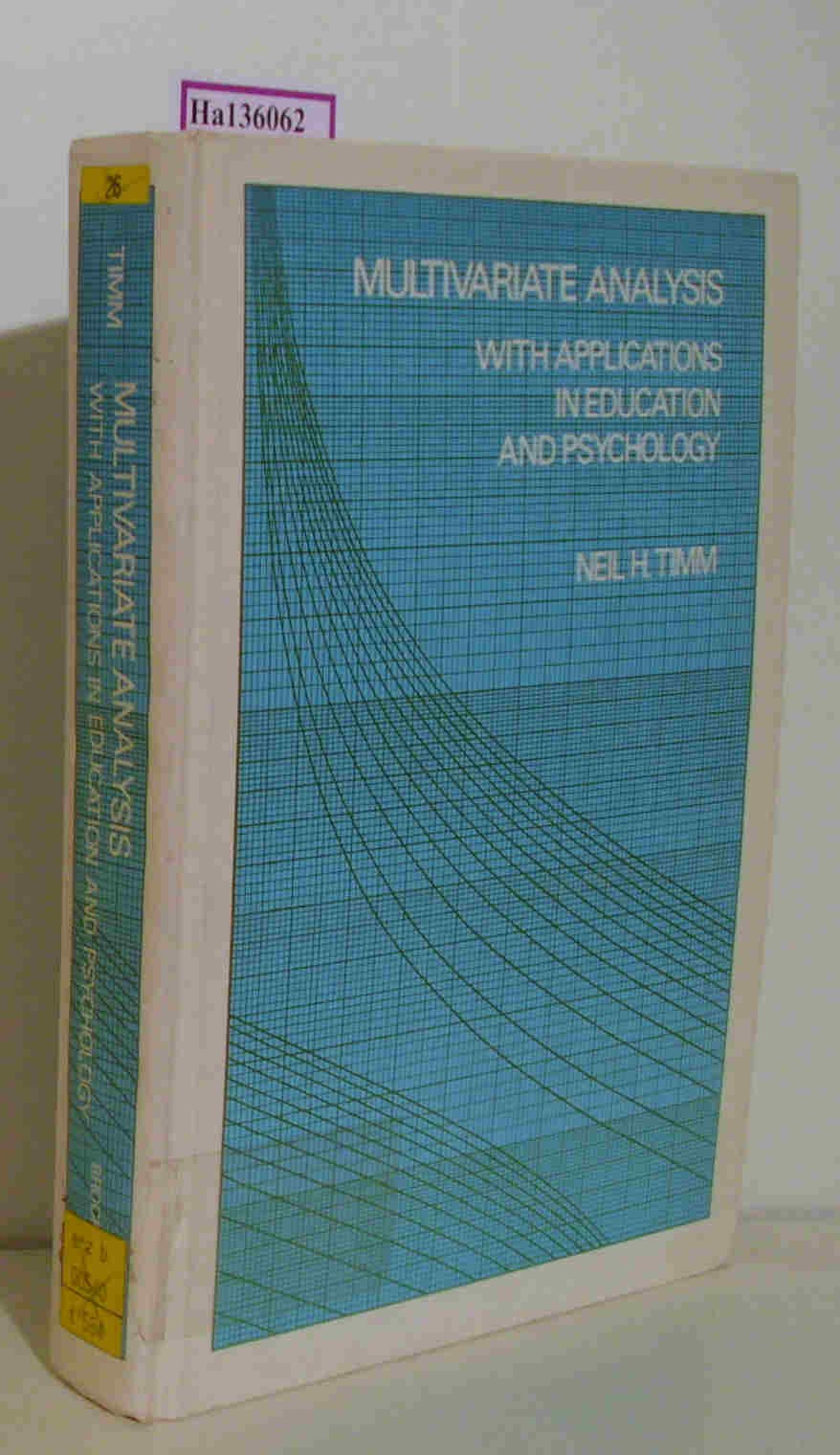 Multivariate analysis, with applications in education and psychology (Brooks/Cole series in statistics),Used