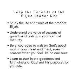 Elijah  Leader Kit: Faith and Fire,Used