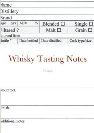 Whisky Tasting Notes,Used