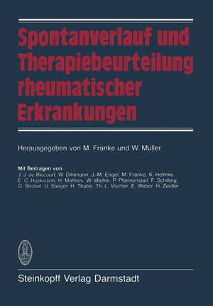 Spontanverlauf und Therapiebeurteilung rheumatischer Erkrankungen (German Edition),Used