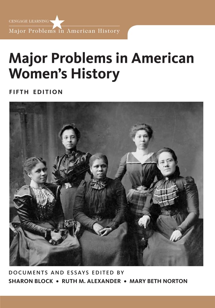 Major Problems In American Women'S History (Major Problems In American History Series)