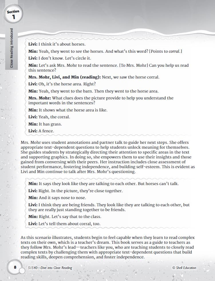 Dive into Close Reading: Strategies for Your K2 Classroom,Used