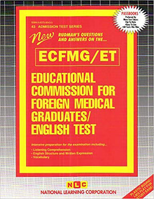 Educational Commission For Foreign Medical Graduates English Test (Ecfmg/Et (Admission Test Series (Ats)),New