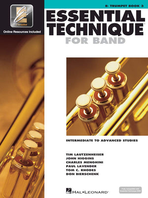 Essential Technique for Band - Bb Trumpet  Intermediate to Advanced Studies  Essential Elements Interactive (EEi)  Trumpet Method Book with Online Audio-Used