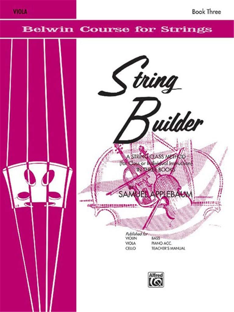 String Builder, Bk 3: A String Class Method (for Class or Individual Instruction)  Viola (Belwin Course for Strings, Bk 3),Used