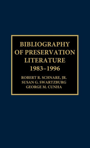 Bibliography Of Preservation Literature, 19831996,Used
