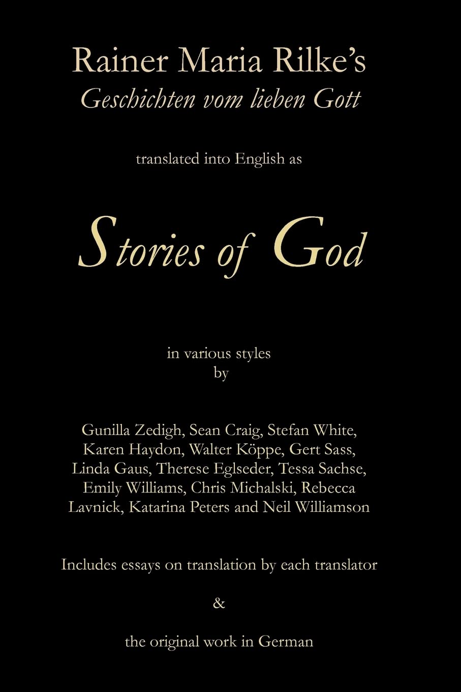 Stories of God: Rainer Maria Rilke's Geschichten vom lieben Gott,Used