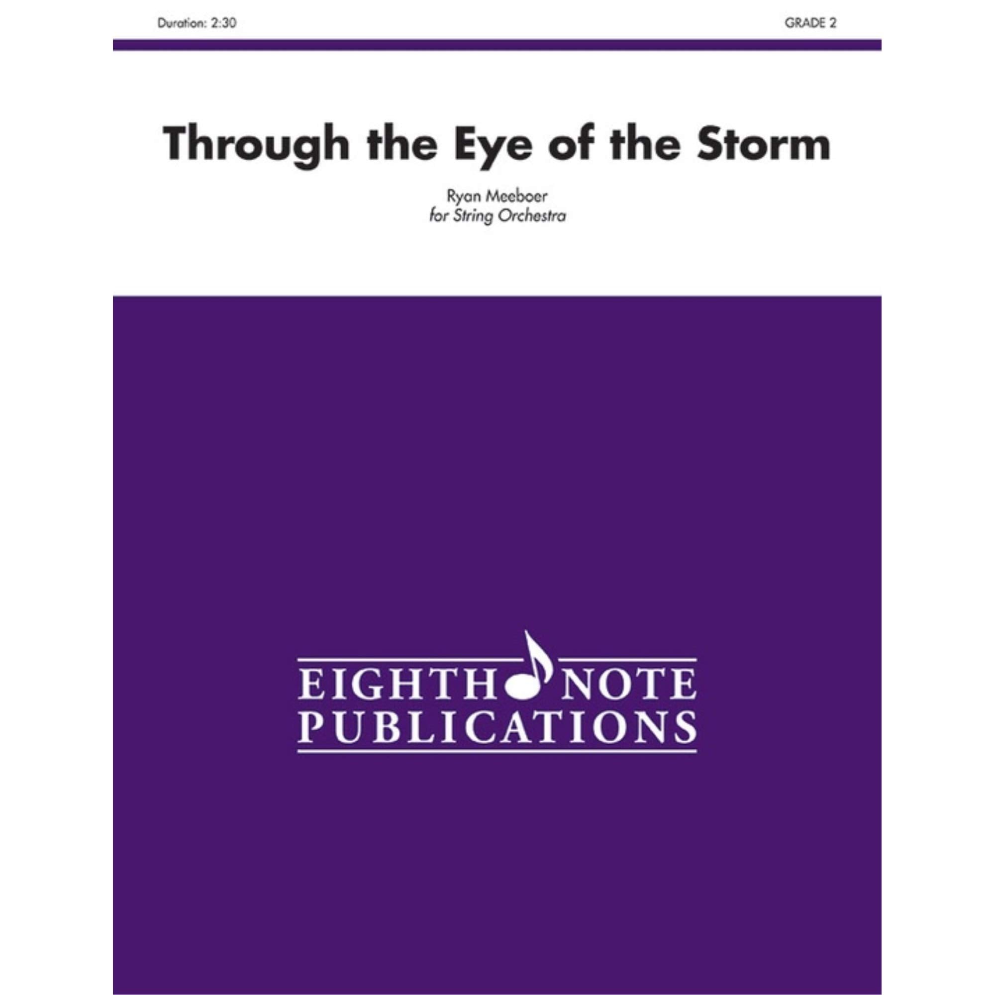 Through the Eye of the Storm: Conductor Score (Eighth Note Publications),Used