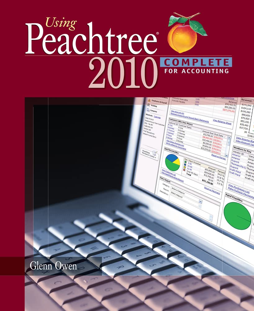Using Peachtree Complete 2010 for Accounting (with Data File and Accounting CDROM),Used