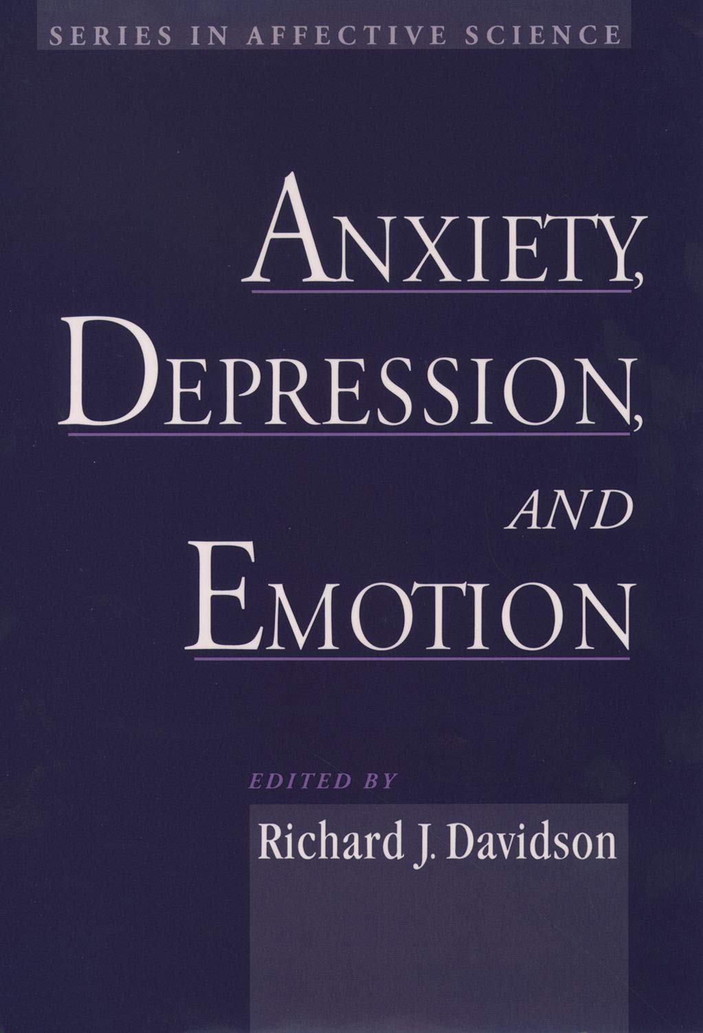 Anxiety, Depression, And Emotion,Used