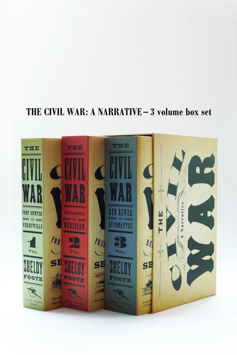 The Civil War: A Narrative  3 Volume Box Set,Used