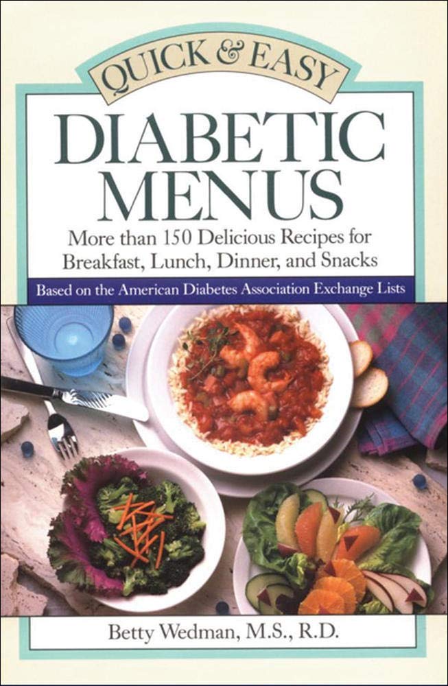 Quick & Easy Diabetic Menus,Used