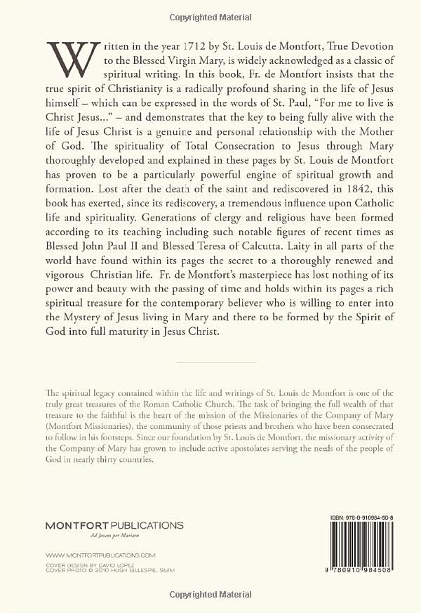 True Devotion To The Blessed Virgin,New
