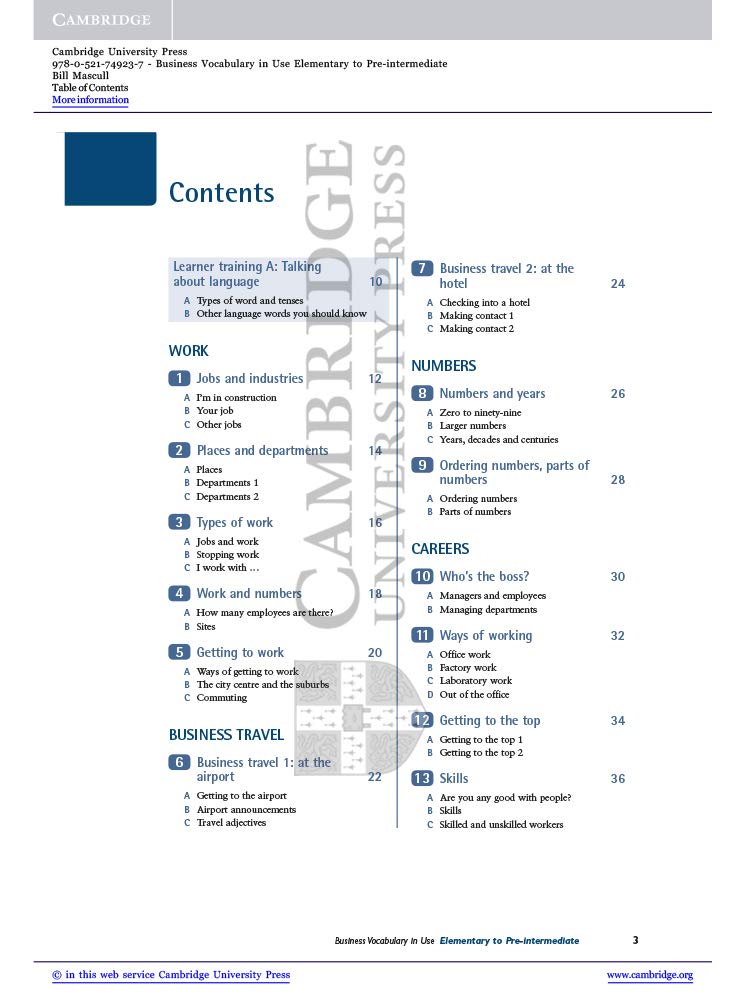 Business Vocabulary in Use: Elementary to Preintermediate with Answers and CDROM,Used