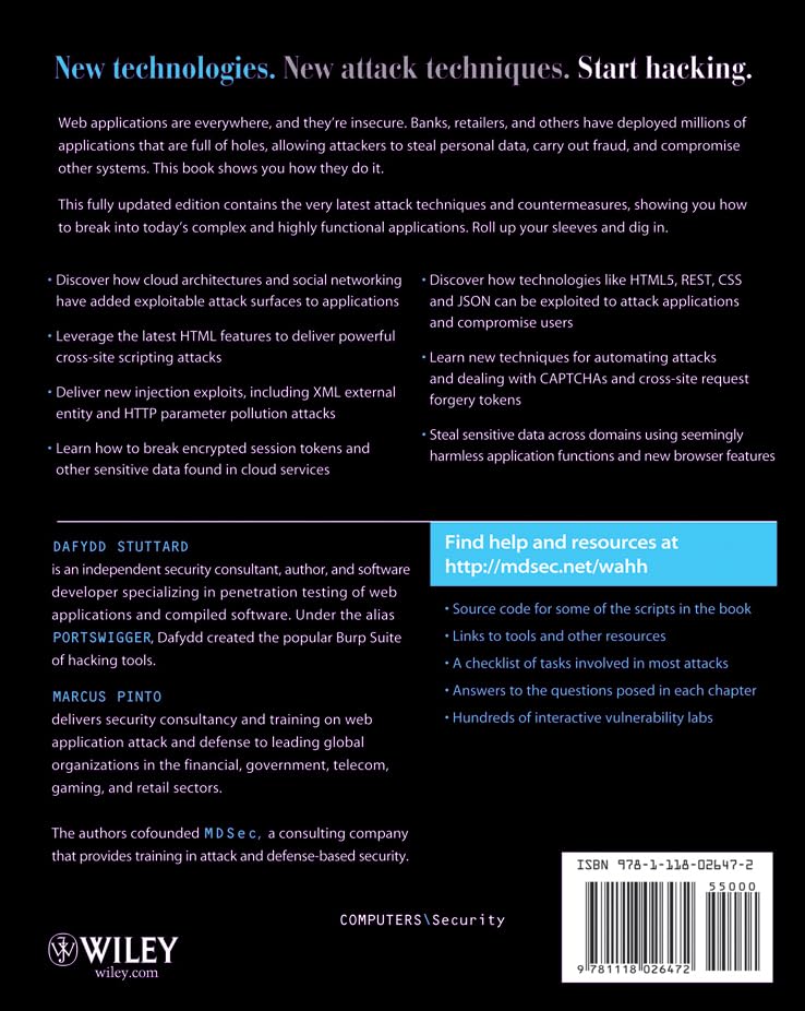 The Web Application Hacker's Handbook: Finding and Exploiting Security Flaws,Used