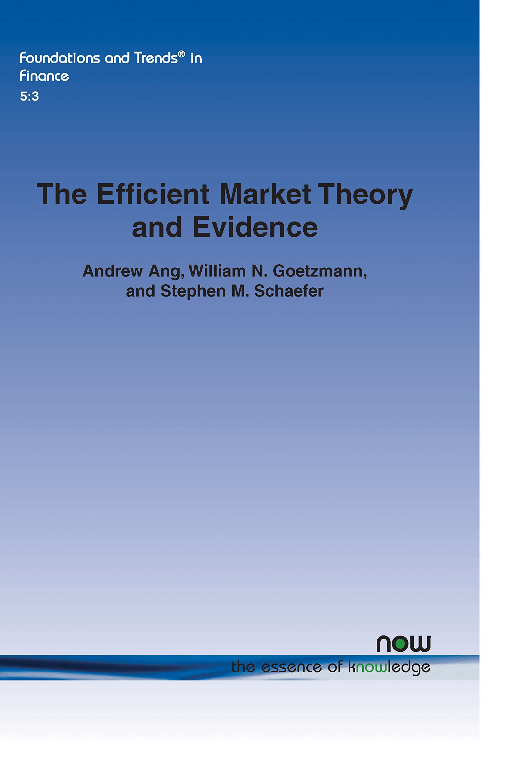 The Efficient Market Theory And Evidence: Implications For Active Investment Management (Foundations And Trends(R) In Finance),Used