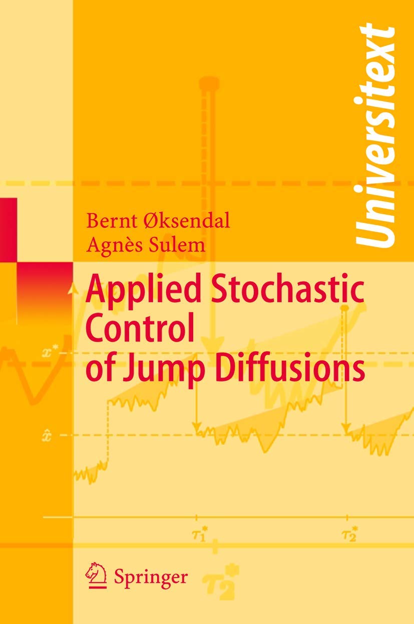 Applied Stochastic Control of Jump Diffusions,Used