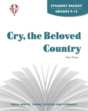 Cry, The Beloved Country  Student Packet,Used