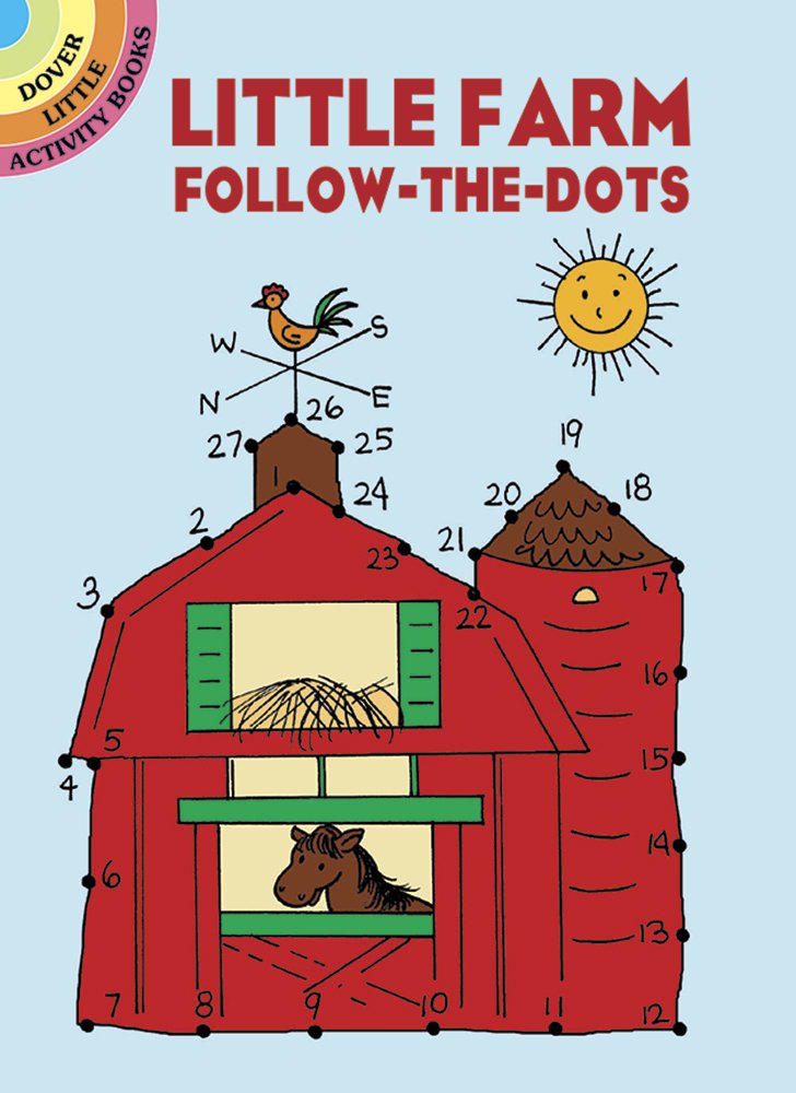 Little Farm FollowtheDots (Dover Little Activity Books: Animals),Used