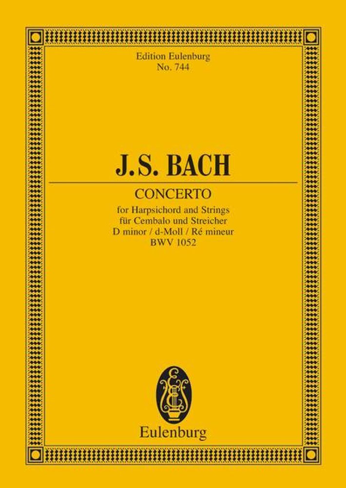 Harpsichord Concerto No. 1 in D Minor, BWV 1052 (Edition Eulenburg),New