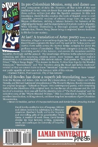 Flower, Song, Dance: Aztec and Mayan Poetry,New